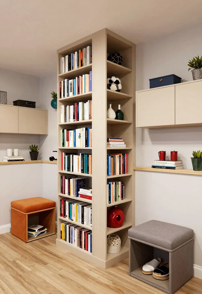 10 Low Basement Ceiling Ideas That Reduce the Closed In Feel 10. Utilize Vertical Storage 0