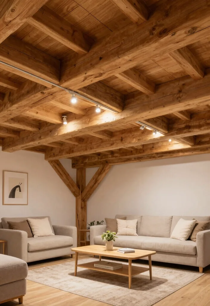 10 Low Basement Ceiling Ideas That Reduce the Closed In Feel 8. Expose Ceiling Beams 0