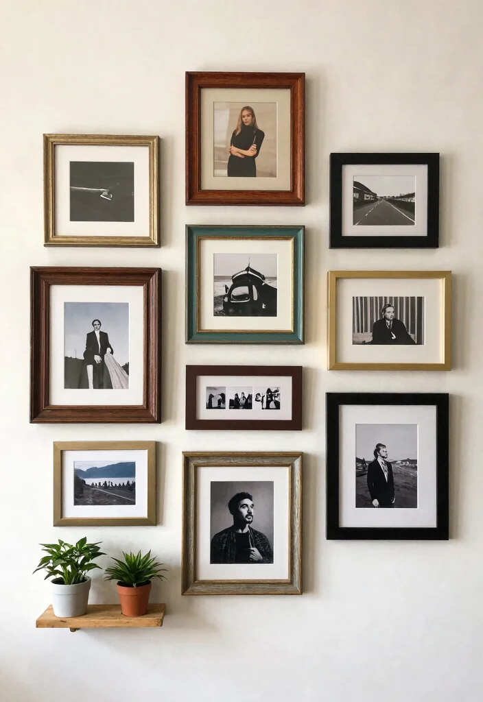 12 Wall Hanging Decor Ideas for Vertical Styling 11. DIY Upcycled Frames 0