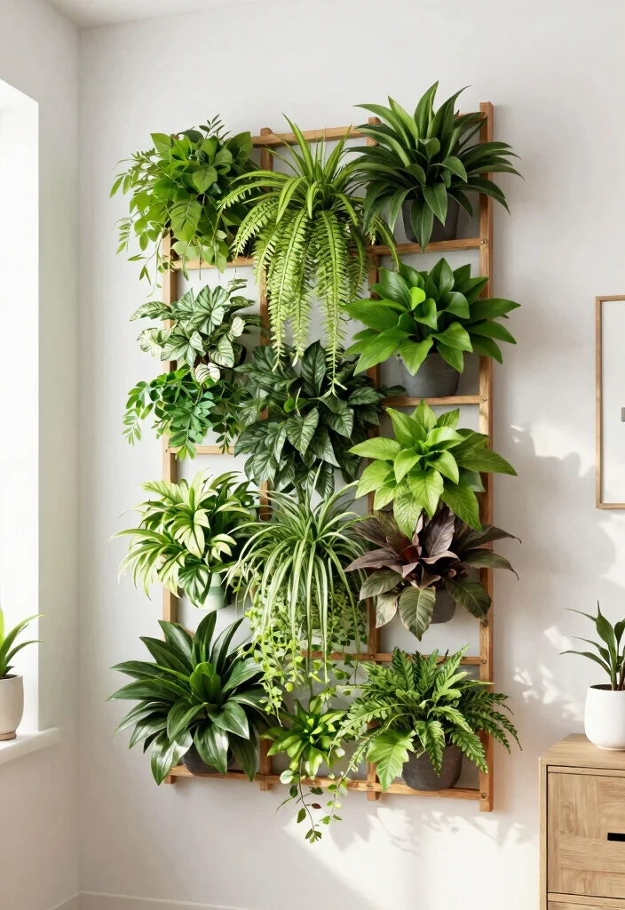 12 Wall Hanging Decor Ideas for Vertical Styling 5. Vertical Plant Displays 0
