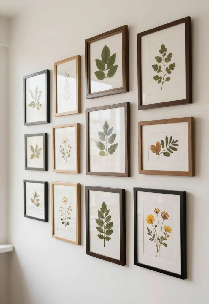 12 Wall Hanging Decor Ideas for Vertical Styling 8. Framed Natural Elements 0