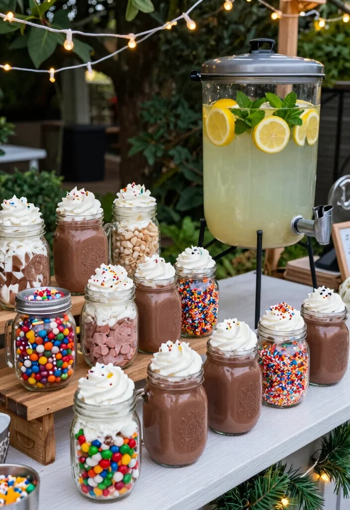 10 Backyard Bonfire Party Ideas for Casual Outdoor Gatherings 6. Themed Drink Station 0