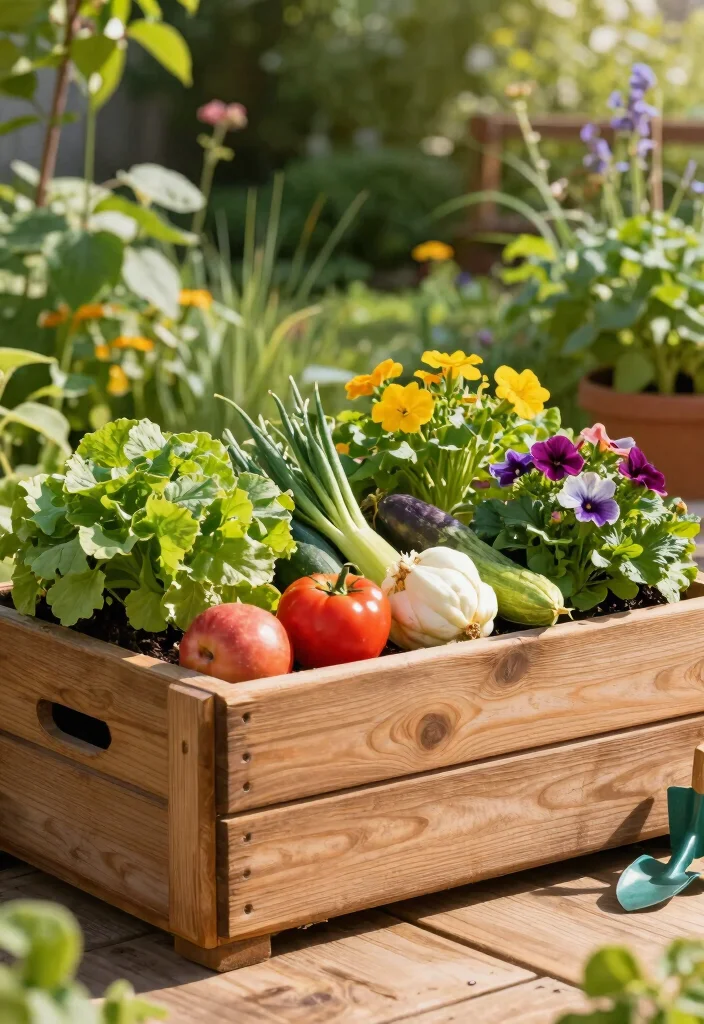 10 Backyard Decoration Ideas to Instantly Refresh Outdoor Spaces 8. Planter Boxes for Vegetables and Flowers 0