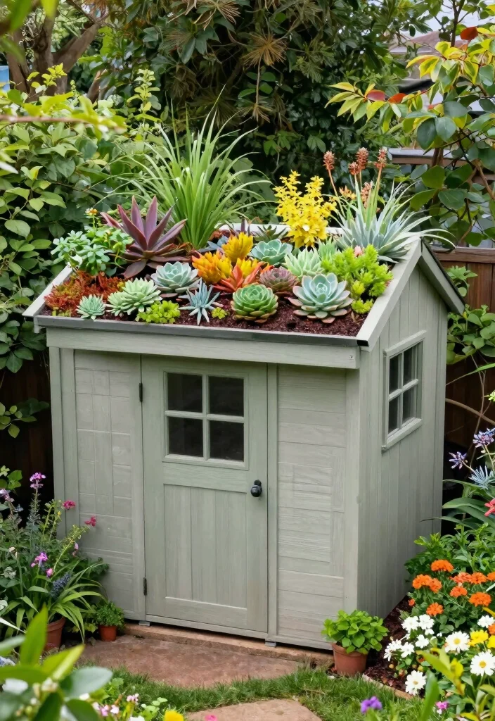 10 Backyard Shed Ideas for Storage and Visual Interest 8. Shed with a Living Roof 0