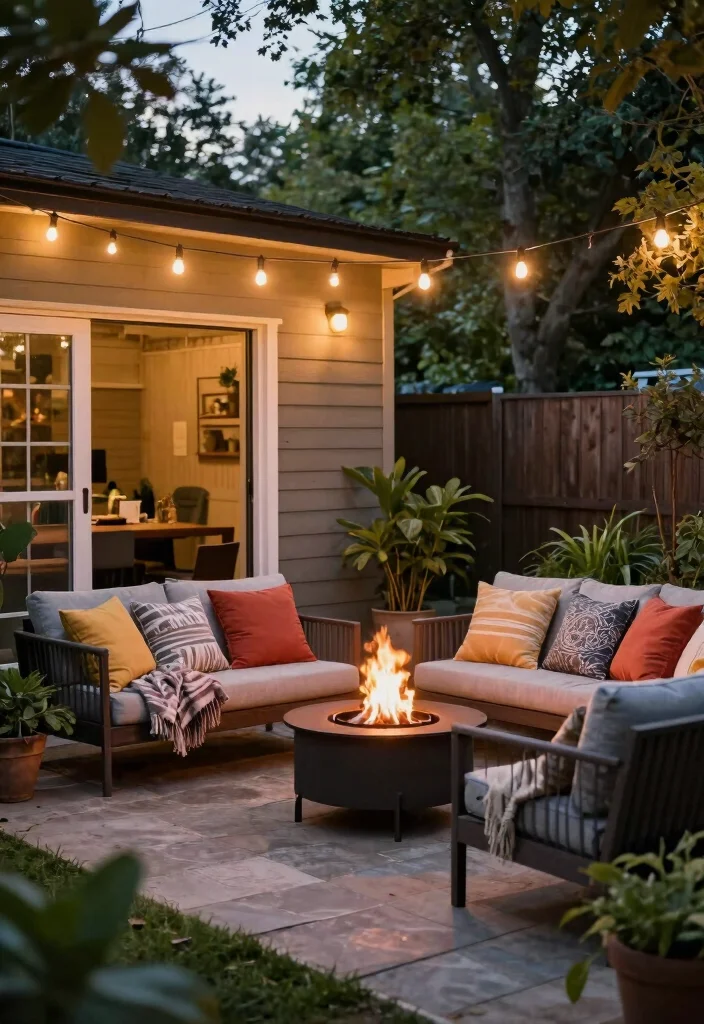 10 Backyard Shed Ideas for Storage and Visual Interest 9. Shed with a Cozy Outdoor Lounge 0