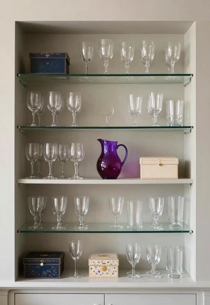 10 Bar Organization Ideas for Home Entertaining 12 10 Bar Organization Ideas for Home Entertaining 2. Stylish Glassware Storage 0
