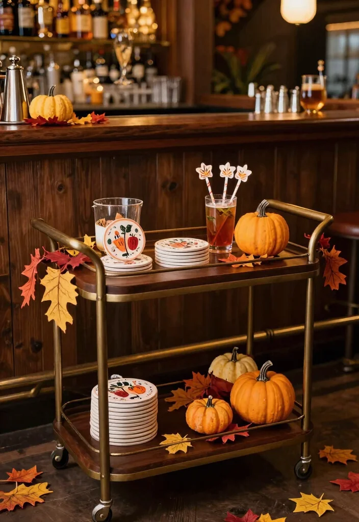 10 Bar Organization Ideas for Home Entertaining 37 10 Bar Organization Ideas for Home Entertaining 7. Seasonal Decor Touches 0