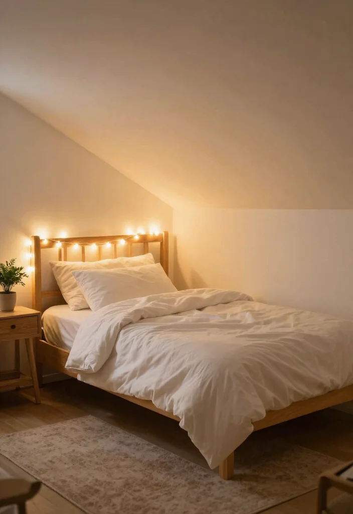 10 Basement Bedroom Ideas on a Budget That Still Feel Cozy 1. Light It Up with String Lights 0