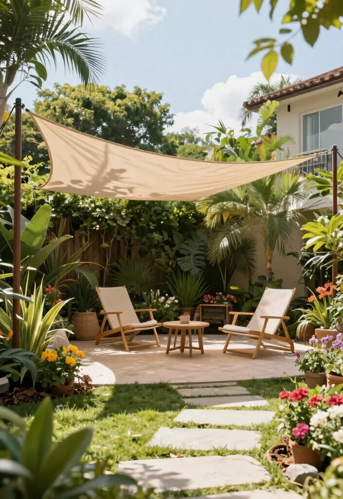 10 Budget Friendly Backyard Shade Ideas That Actually Work 9. Shade Cloth 0