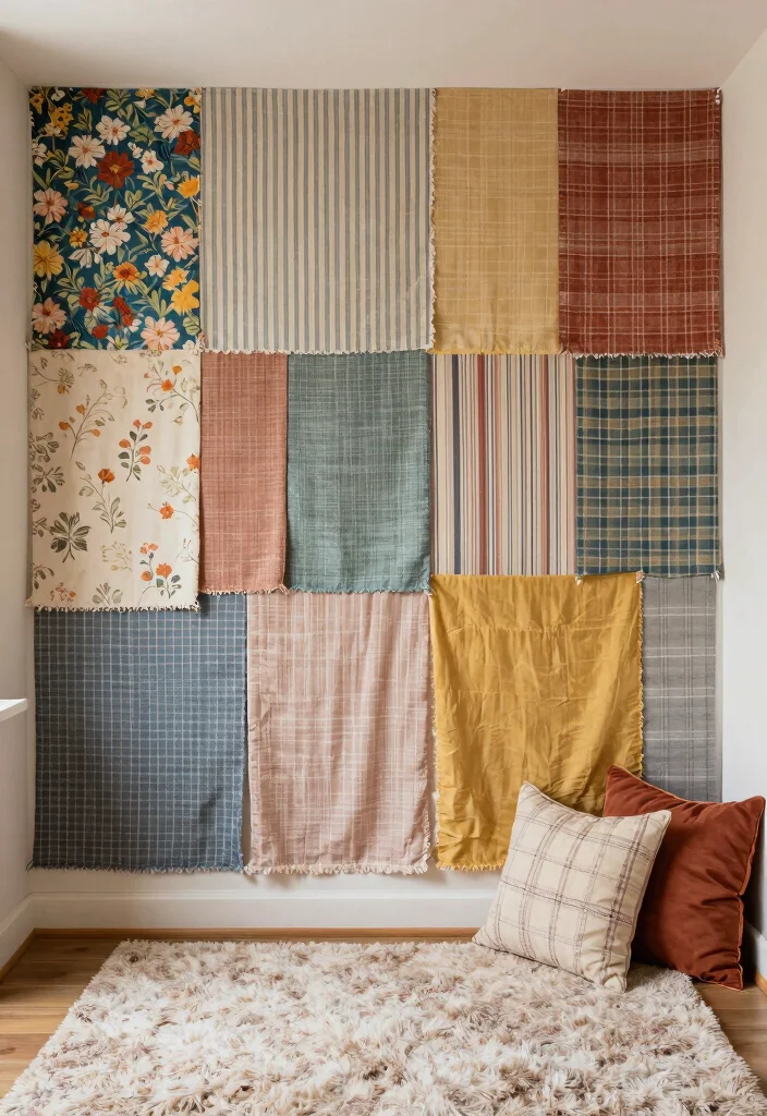 10 Cheap Basement Wall Ideas for Budget Remodels 4. Fabric Wall Panels for Softness 0