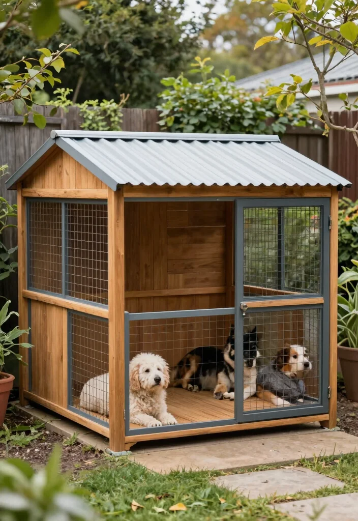 10 Cheap Dog Run Ideas for Backyards That Are Safe and Easy to Build 50 10 Cheap Dog Run Ideas for Backyards That Are Safe and Easy to Build 10. Roofed Dog Run 0