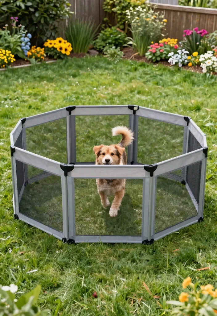 10 Cheap Dog Run Ideas for Backyards That Are Safe and Easy to Build 14 10 Cheap Dog Run Ideas for Backyards That Are Safe and Easy to Build 4. Portable Dog Run 0