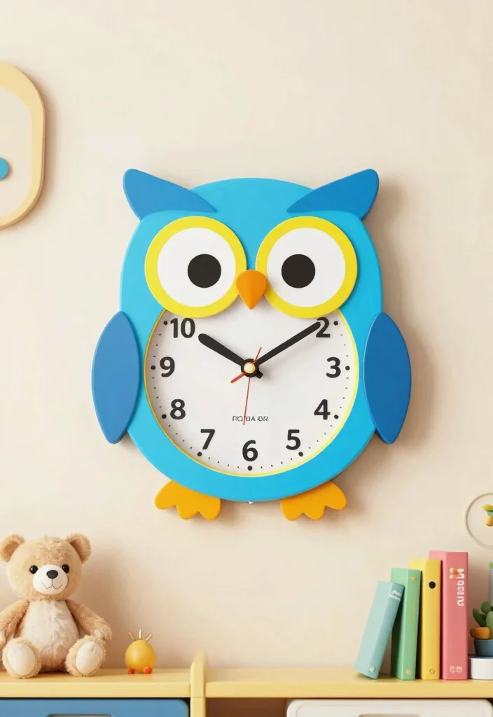 10 Cute Wall Decor Ideas for Playful Interiors 9. Quirky Wall Clocks 0