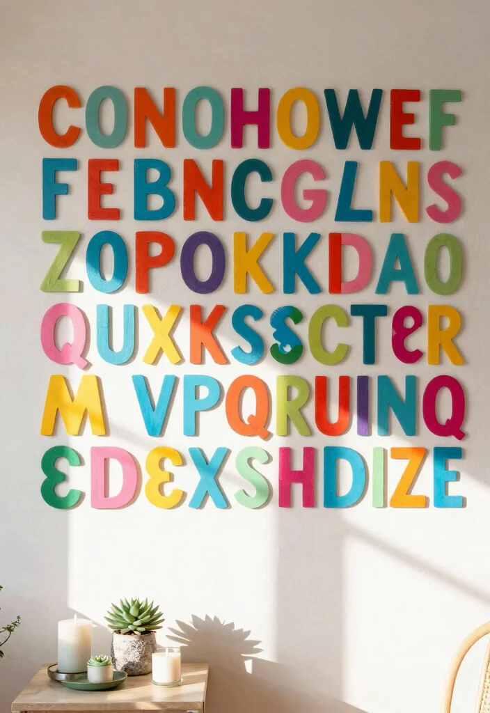 10 DIY Room Wall Decor Ideas with Handmade Touch 10. Painted Wood Block Letters 0