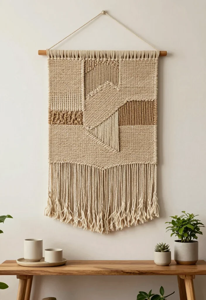 10 DIY Room Wall Decor Ideas with Handmade Touch 2. Nature Inspired Woven Wall Hangings 0