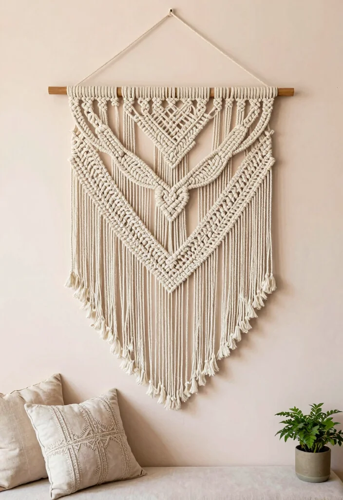 10 DIY Room Wall Decor Ideas with Handmade Touch 4. DIY Macram Wall Art 0