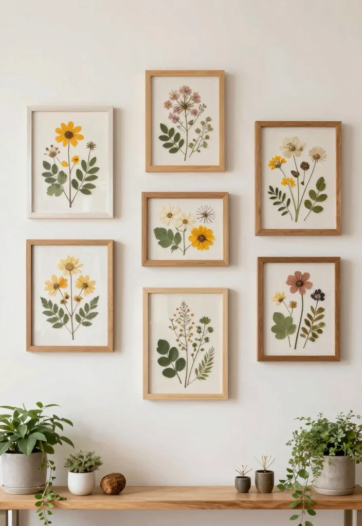 10 DIY Room Wall Decor Ideas with Handmade Touch 6. Natural Element Gallery Wall 0