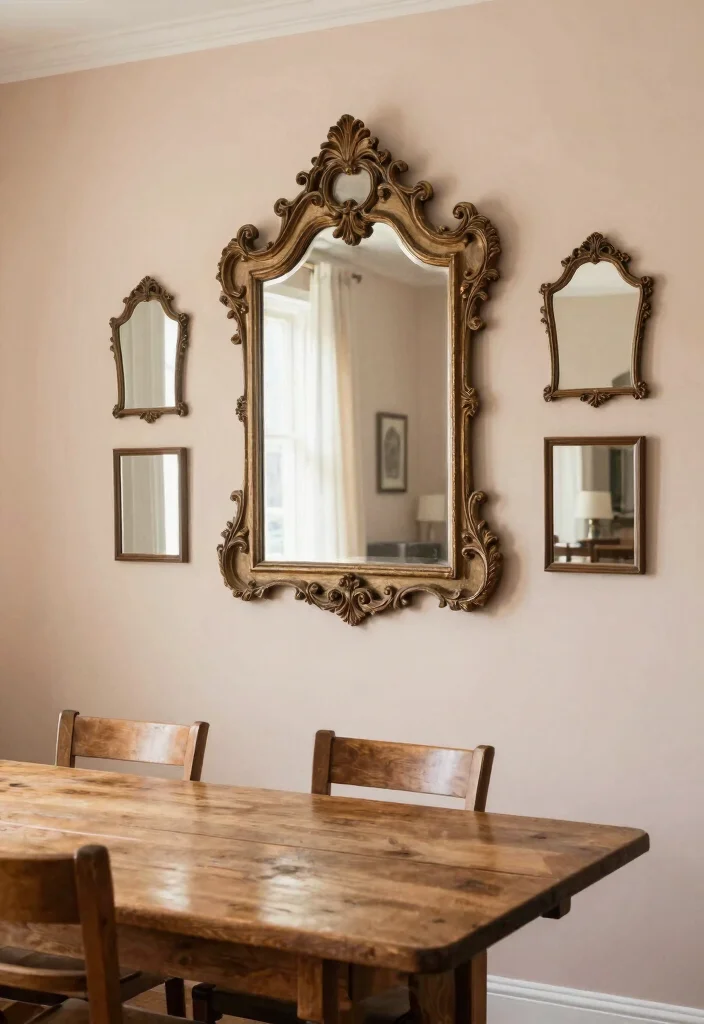 10 Dining Table Wall Decor Ideas for Balanced Layouts 8. Mirror Accents 0
