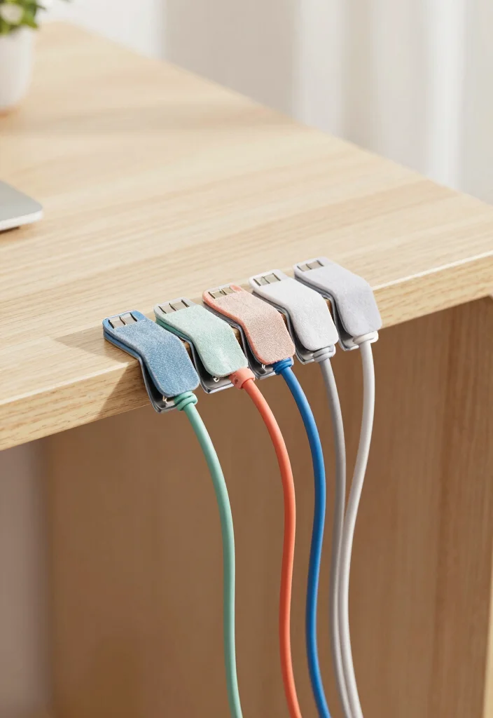 10 Dollar Tree Desk Organization Ideas That Look Clean 6. Velcro Cable Clips 0