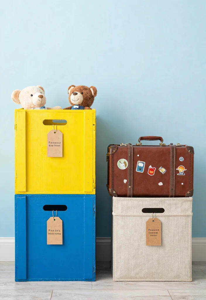 10 Eco Friendly Boys Room Organization Ideas for Toys Clothes and Gear 1. Upcycled Toy Bins 0