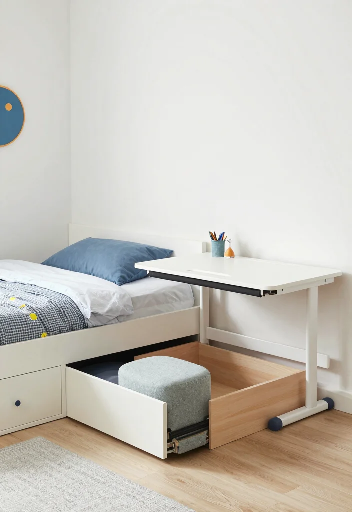 10 Eco Friendly Boys Room Organization Ideas for Toys Clothes and Gear 5. Space Saving Furniture 0