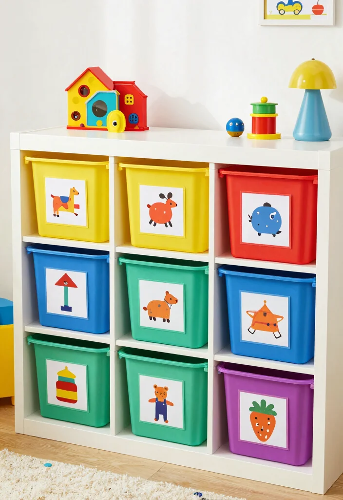 10 Eco Friendly Boys Room Organization Ideas for Toys Clothes and Gear 8. Creative Toy Labels 0