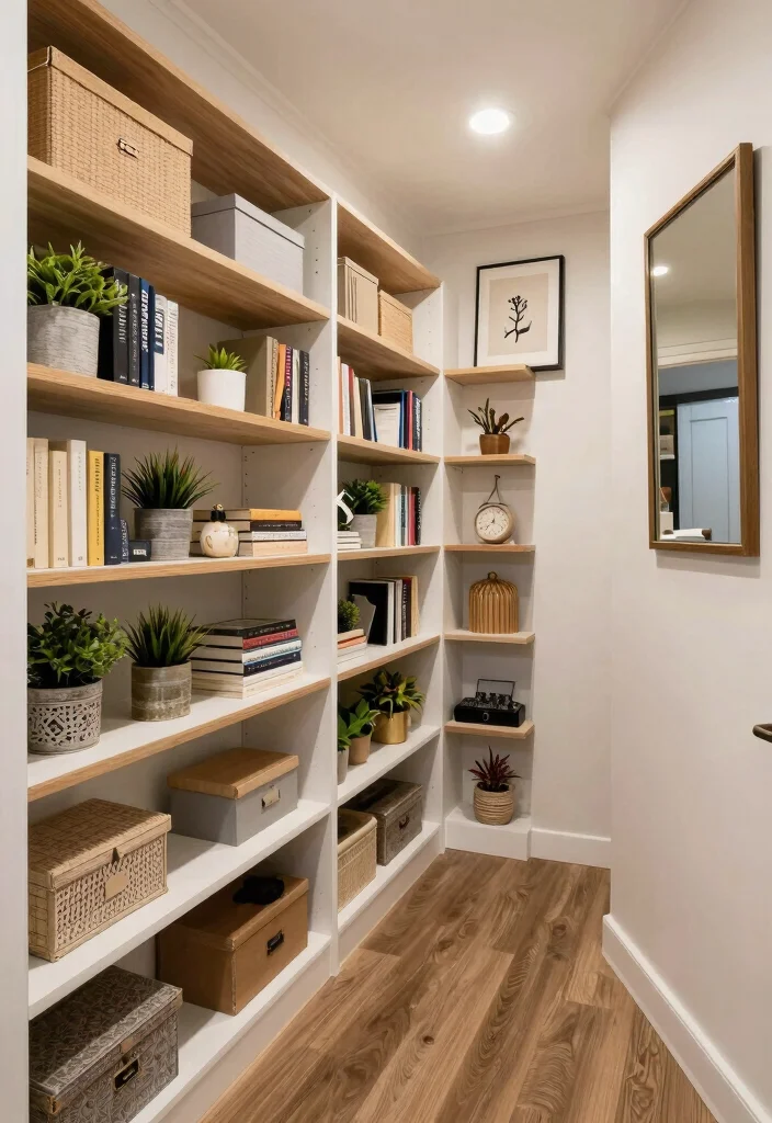 10 Narrow Basement Ideas That Use Every Inch Well 3 10 Narrow Basement Ideas That Use Every Inch Well 3. Built In Shelving 0