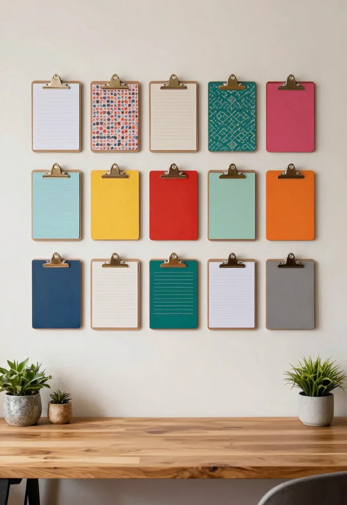 10 Office File Organization Ideas for Paper Control 2. DIY Clipboards for Document Control 0