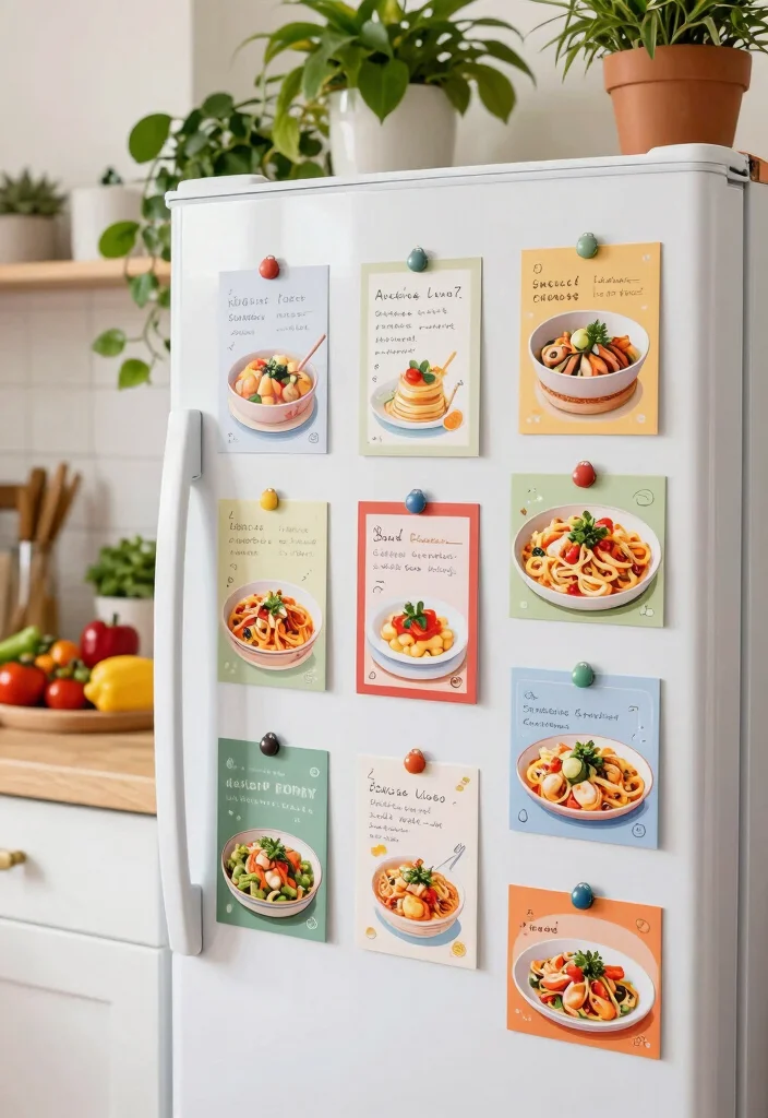 10 Recipe Organization Ideas for Home Cooks 3. Magnetic Recipe Cards 0