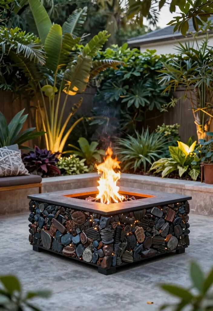 10 Square Fire Pit Backyard Ideas for Clean Modern Layouts 10. Eco Friendly Options 0