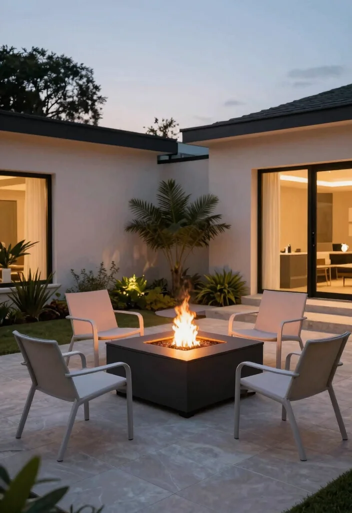 10 Square Fire Pit Backyard Ideas for Clean Modern Layouts 4. Elevated Fire Pits 0