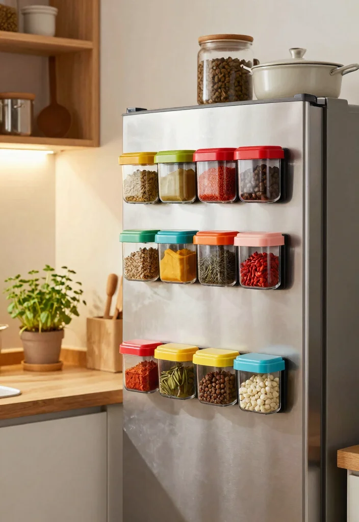 10 Van Organization Ideas for Work and Travel 2. Magnetic Spice Rack 0