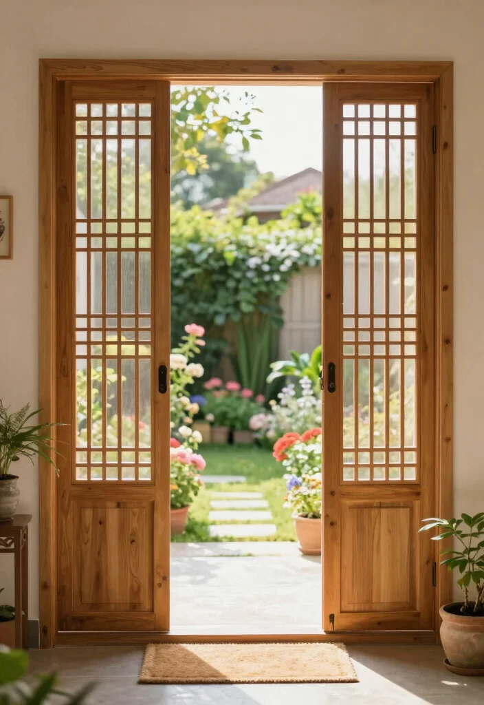 12 Backyard Door Ideas to Connect Indoors and Outdoors 7. Screen Doors for Fresh Air Comfort 0
