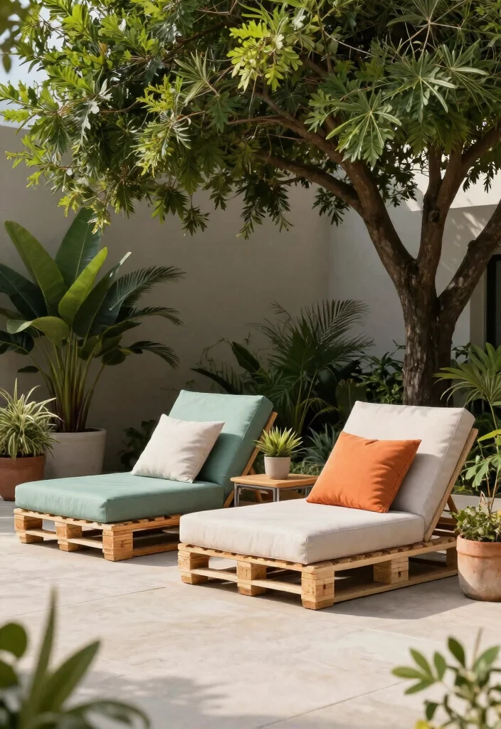 12 Backyard Pallet Ideas for DIY Furniture and Decor 36 12 Backyard Pallet Ideas for DIY Furniture and Decor 6. Pallet Lounge Chairs 0