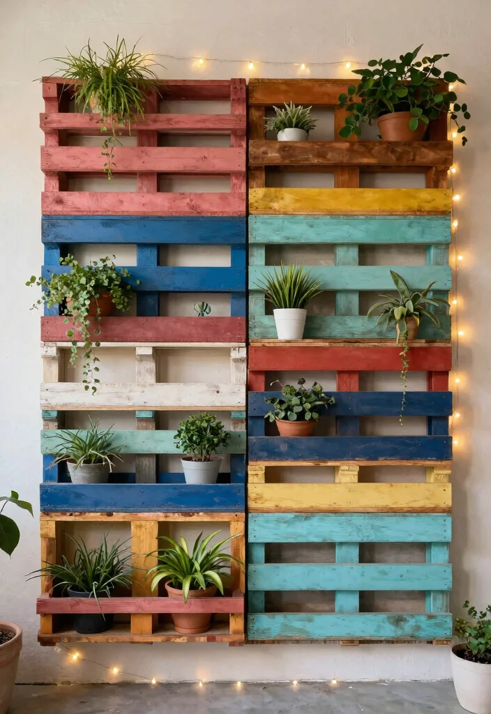 12 Backyard Pallet Ideas for DIY Furniture and Decor 49 12 Backyard Pallet Ideas for DIY Furniture and Decor 9. Rustic Pallet Wall Art 0