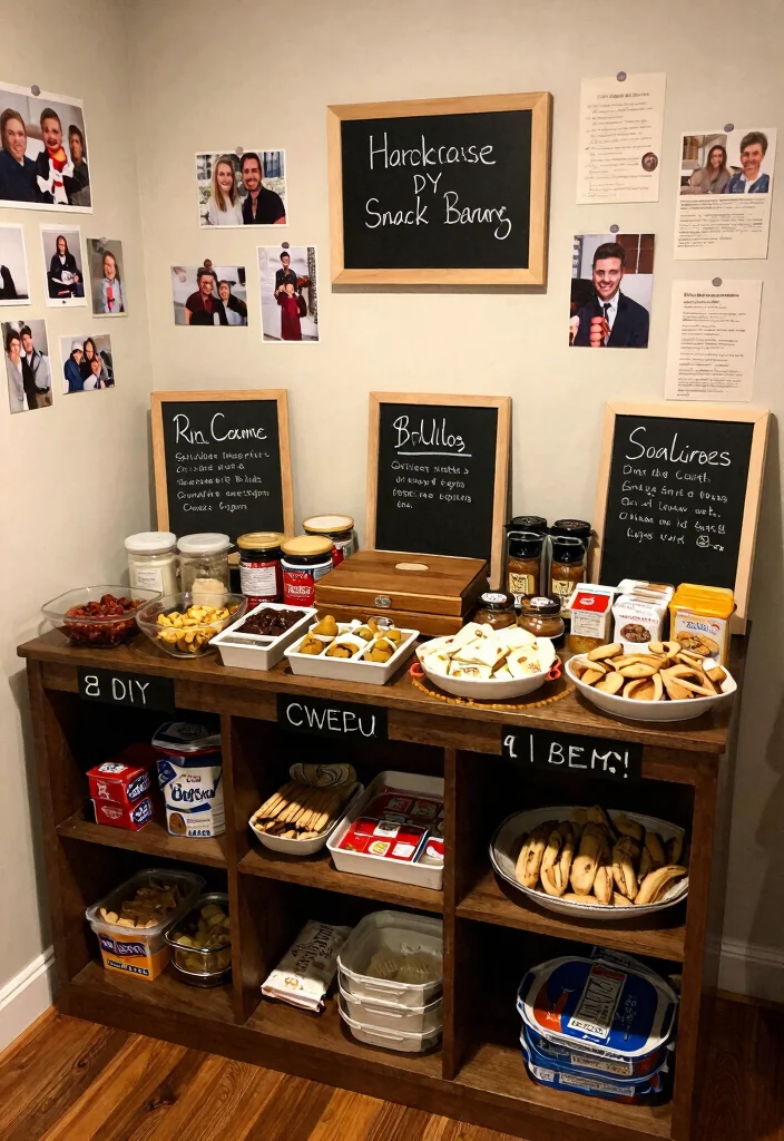 12 Basement Snack Bar Ideas for Family Hangouts 11. DIY Snack Bar with Family Recipes 0