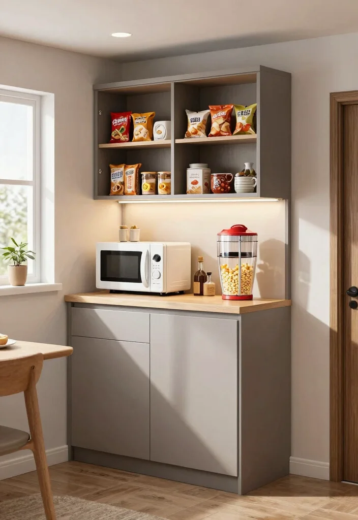 12 Basement Snack Bar Ideas for Family Hangouts 4. Mini Kitchenette Setup 0
