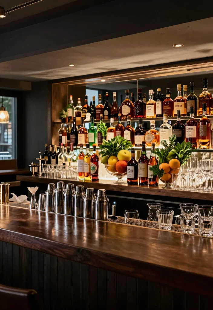 12 Basement Snack Bar Ideas for Family Hangouts 5. Craft Cocktail Bar 0