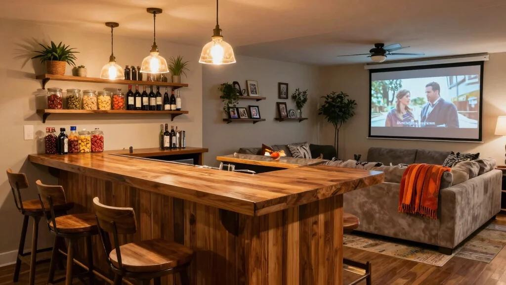 12 Basement Snack Bar Ideas for Family Hangouts