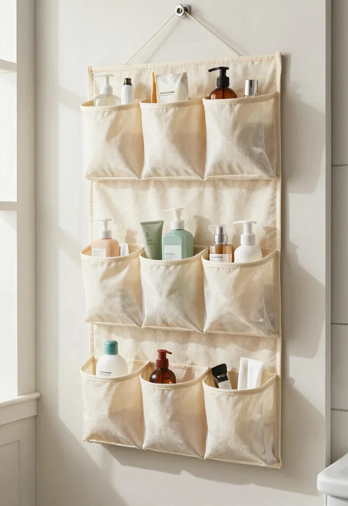 12 Bathroom Organization Ideas for Small Spaces 11. Over the Door Organizers 0