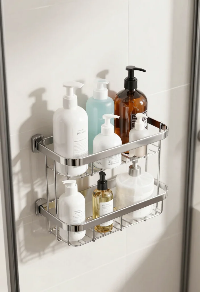 12 Bathroom Organization Ideas for Small Spaces 4. Shower Caddies 0
