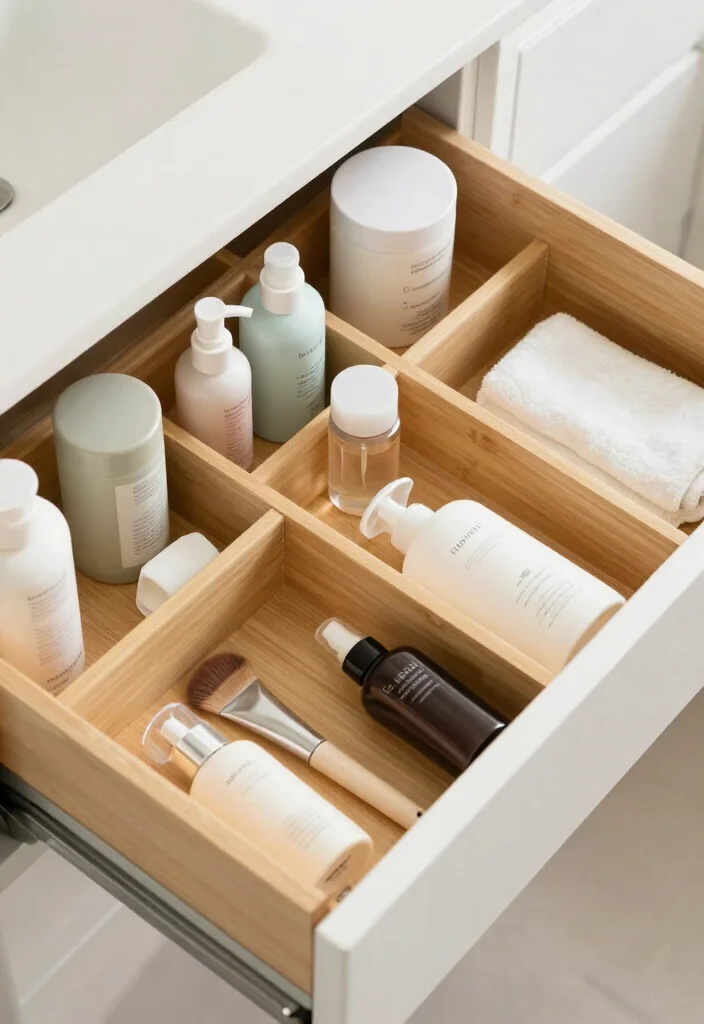 12 Bathroom Organization Ideas for Small Spaces 6. Drawer Dividers 0
