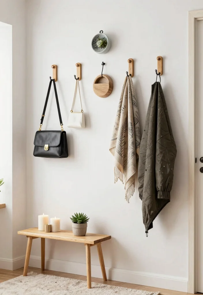12 Entryway Wall Decor Ideas for First Impressions 12 12 Entryway Wall Decor Ideas for First Impressions 2. Functional Hooks With Flair 0