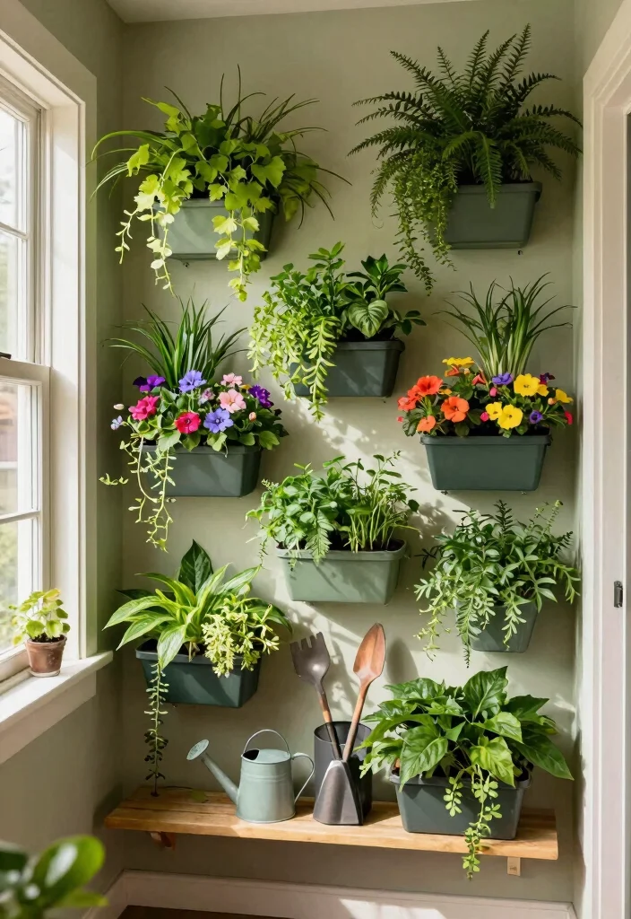12 Entryway Wall Decor Ideas for First Impressions 14 12 Entryway Wall Decor Ideas for First Impressions 4. Vertical Garden Wall 0