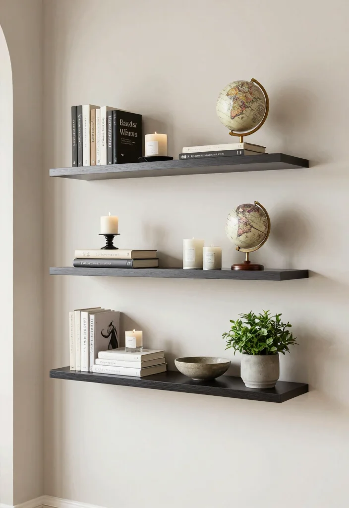 12 Entryway Wall Decor Ideas for First Impressions 25 12 Entryway Wall Decor Ideas for First Impressions 5. Decorative Shelves 0