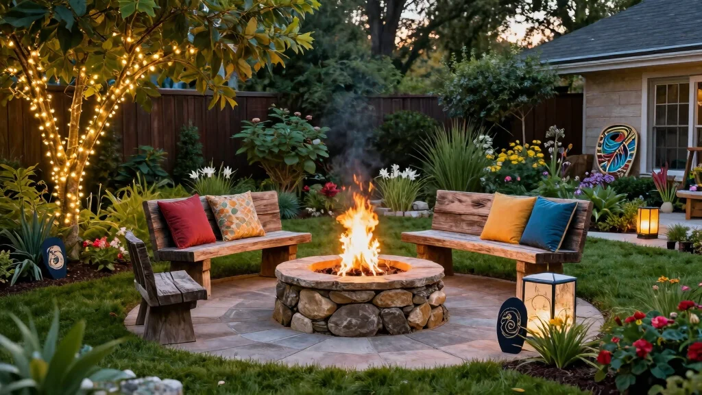 12 Fire Pit Ideas for Backyard Landscapes with Natural Flow