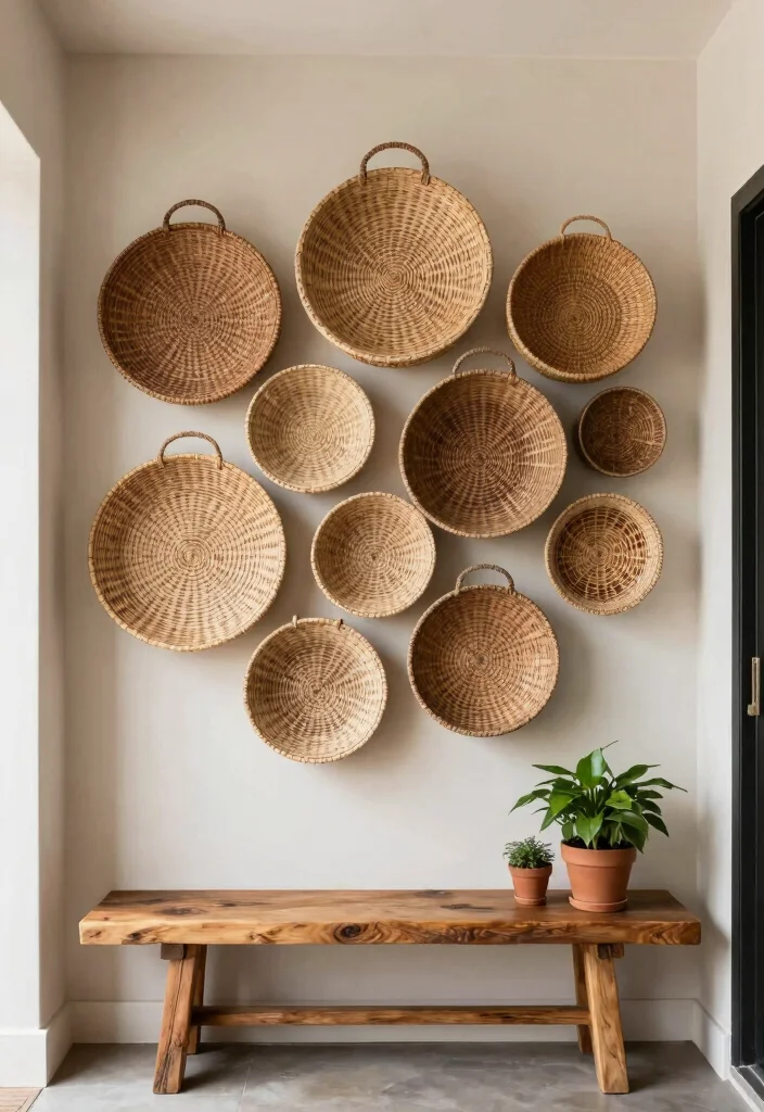 12 Hobby Lobby Wall Decor Ideas for Trendy Styling 3. Woven Wall Baskets 0