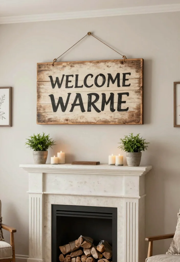 12 Hobby Lobby Wall Decor Ideas for Trendy Styling 4. Rustic Wood Signs 0