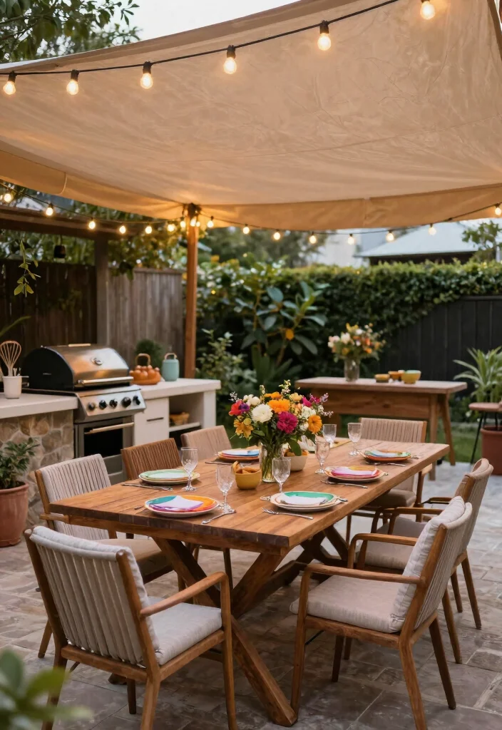 12 Huge Backyard Ideas to Create Multiple Outdoor Zones 2. Outdoor Dining Area 0