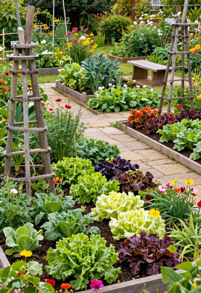 12 Huge Backyard Ideas to Create Multiple Outdoor Zones 4. Vibrant Veggie Garden 0